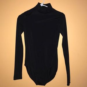 Turtle neck long sleeve leotard